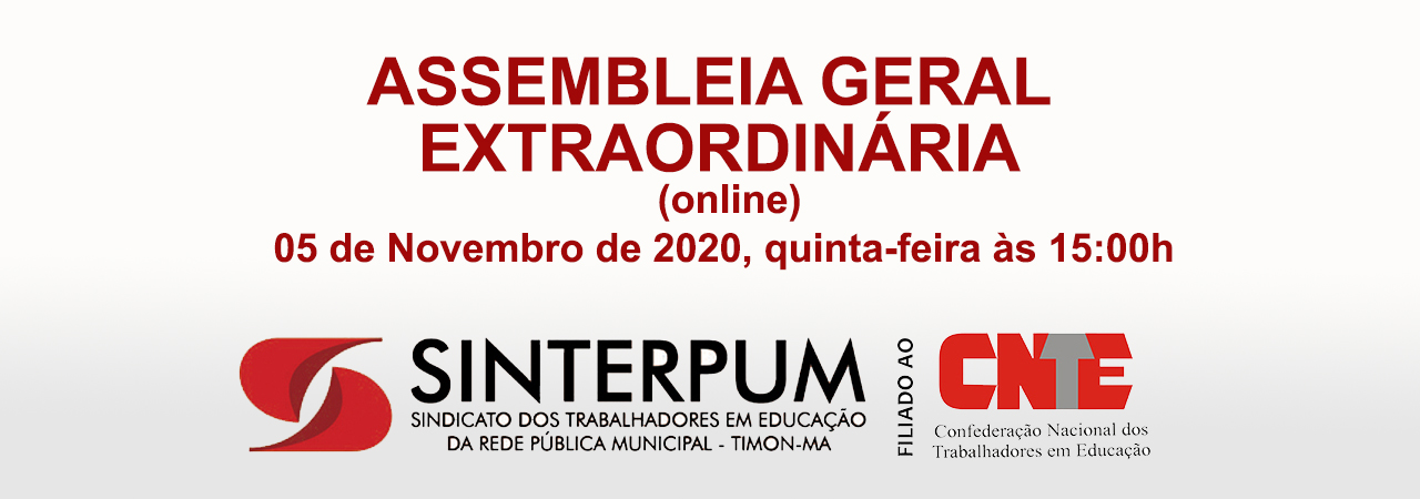 ASSEMBLEIA GERAL EXTRAORDINÁRIA (Online)