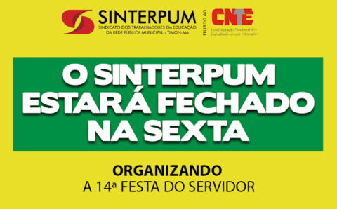 SINTERPUM NÃO ABRIRÁ NA SEXTA-FEIRA DIA 08/11